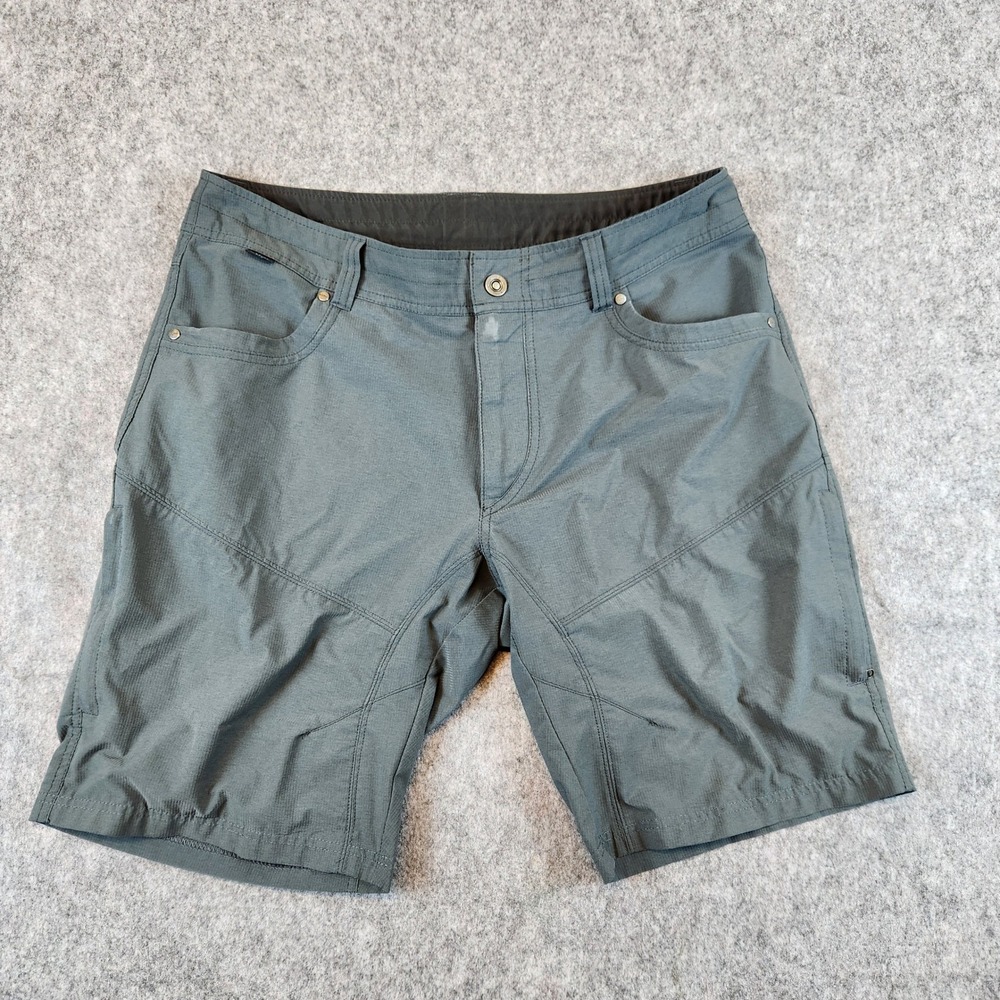 KUHL Silencr Kargo Shorts Men 35 Gray Hiking Outdoor Performance Stretch 5280 - Picture 1 of 15